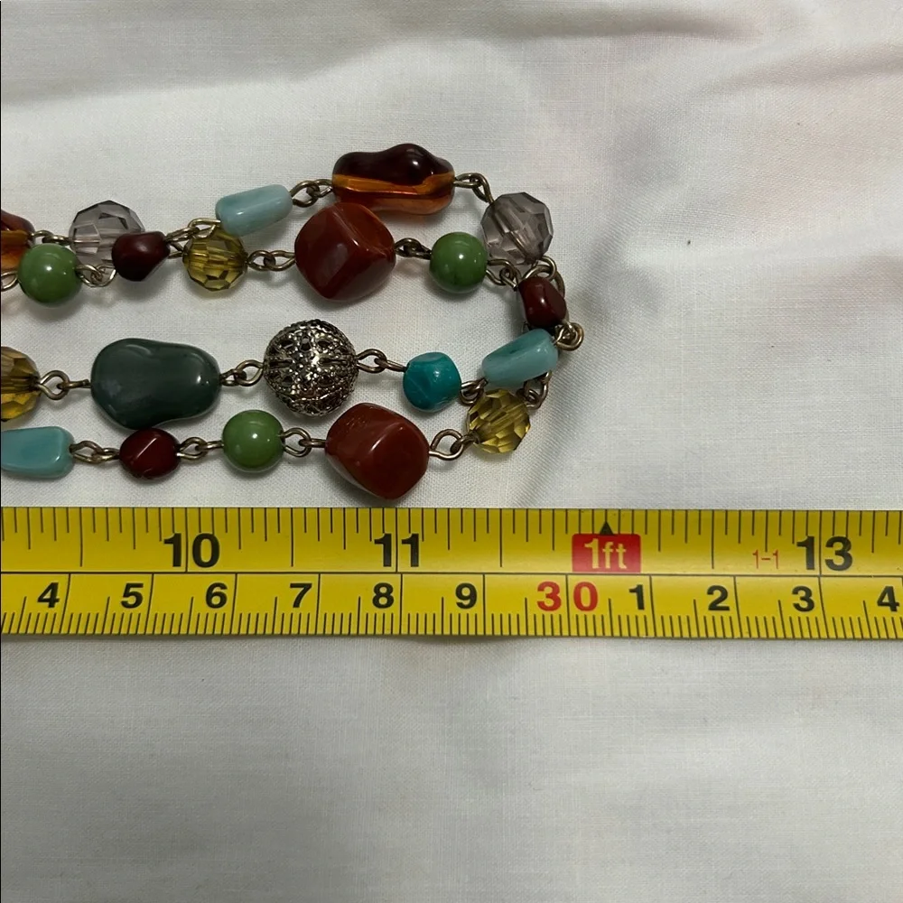 Source Unknown Multi-Color Beaded Double-Strand Necklace - Picture 3 of 5